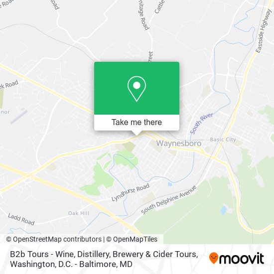 Mapa de B2b Tours - Wine, Distillery, Brewery & Cider Tours