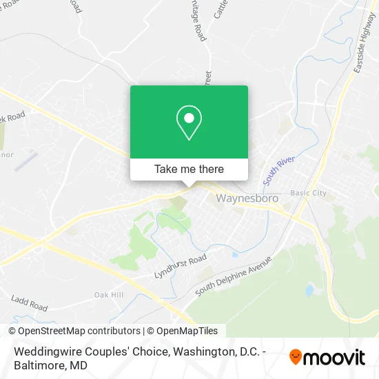 Weddingwire Couples' Choice map