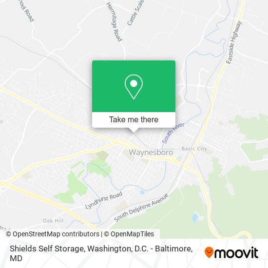 Mapa de Shields Self Storage