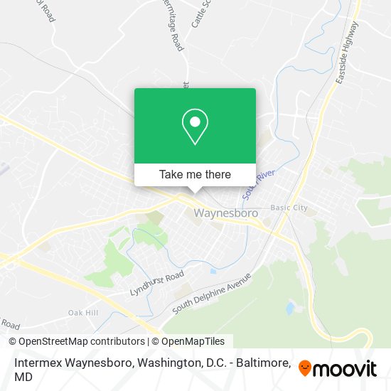 Intermex Waynesboro map