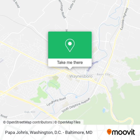 Papa John's map