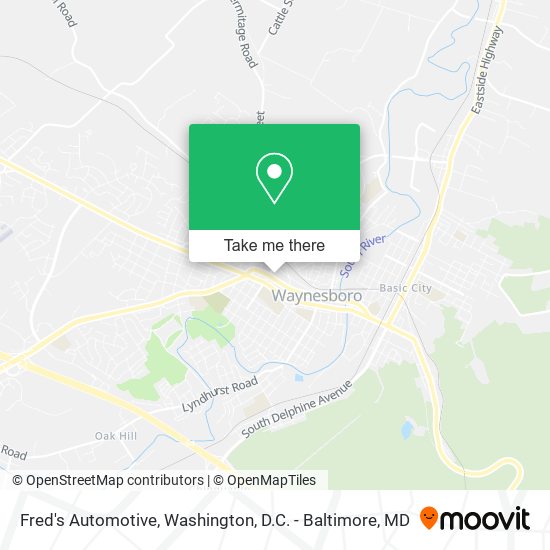 Mapa de Fred's Automotive