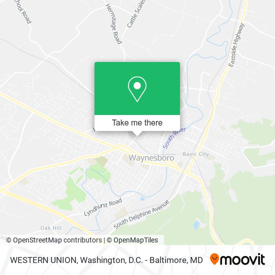 WESTERN UNION map