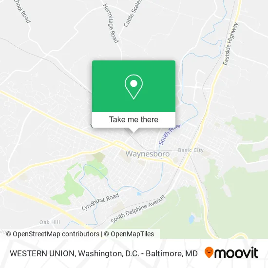 WESTERN UNION map