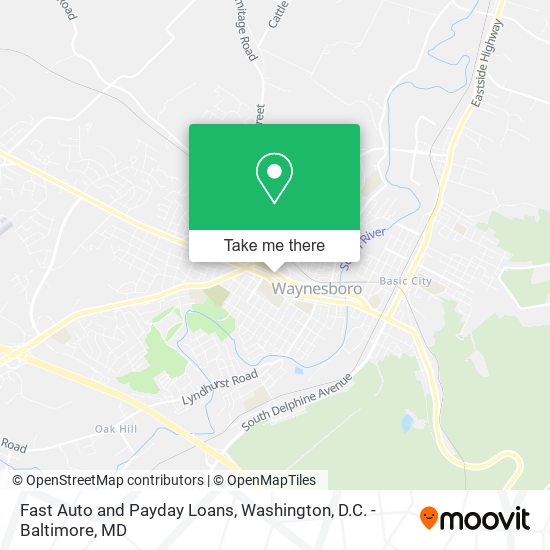 Fast Auto and Payday Loans map