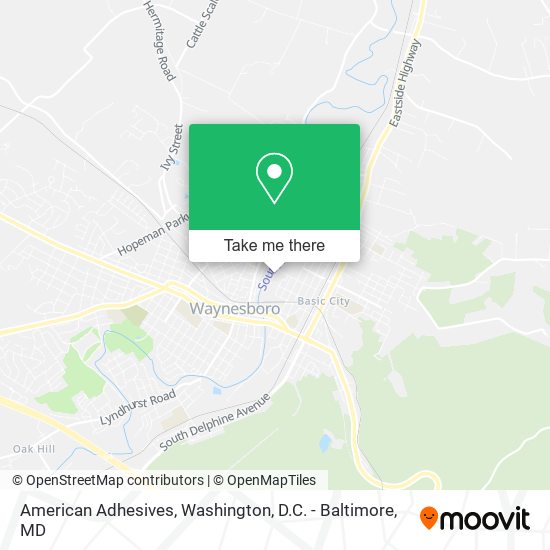 American Adhesives map
