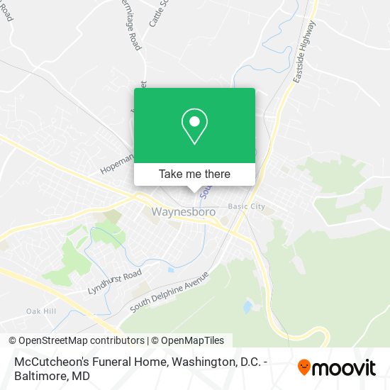 McCutcheon's Funeral Home map