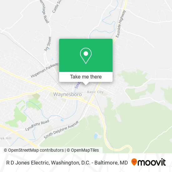 R D Jones Electric map