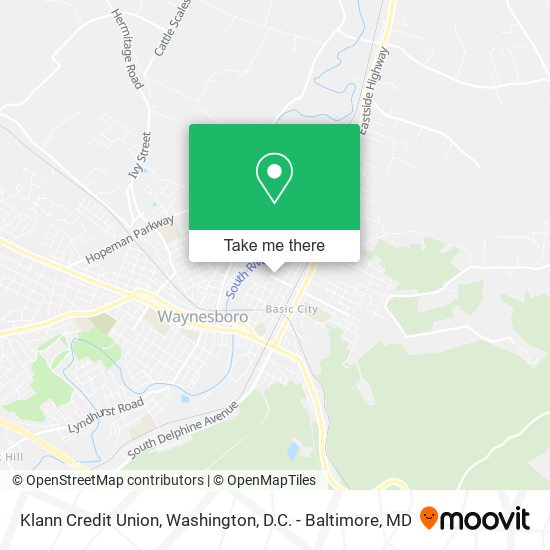 Mapa de Klann Credit Union