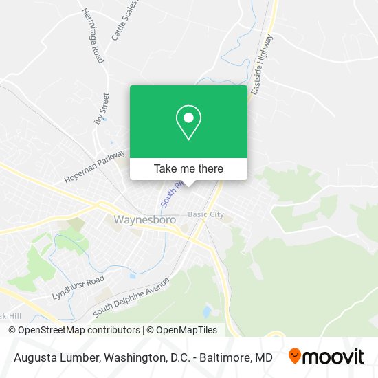 Mapa de Augusta Lumber
