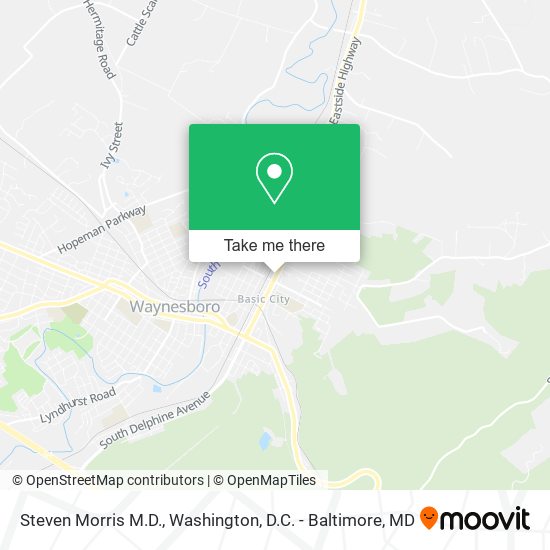 Mapa de Steven Morris M.D.