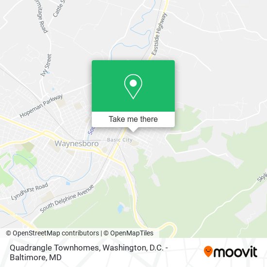 Mapa de Quadrangle Townhomes