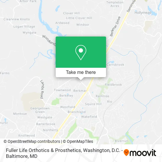 Fuller Life Orthotics & Prosthetics map