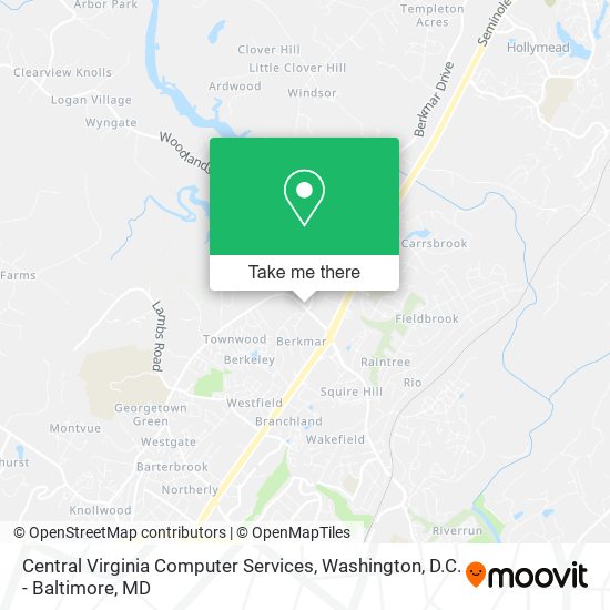 Mapa de Central Virginia Computer Services