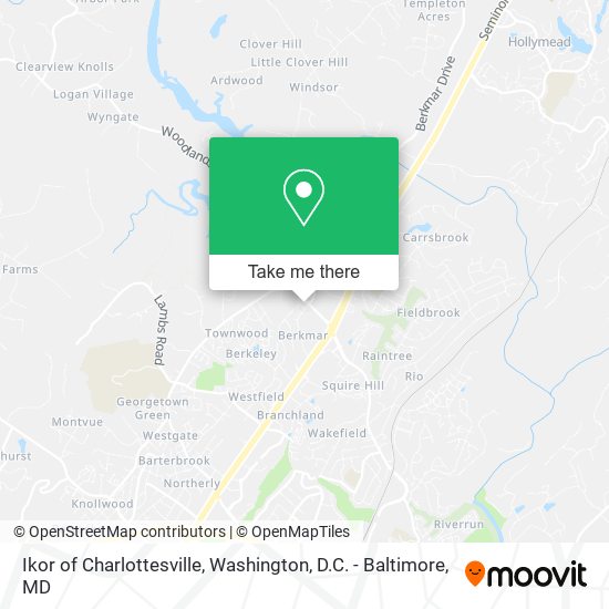 Mapa de Ikor of Charlottesville