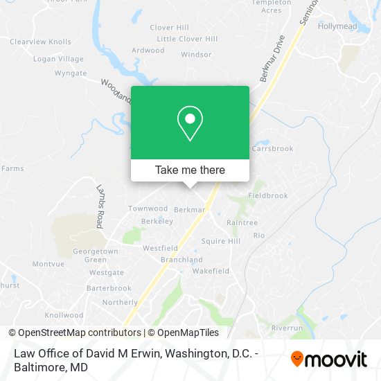 Law Office of David M Erwin map