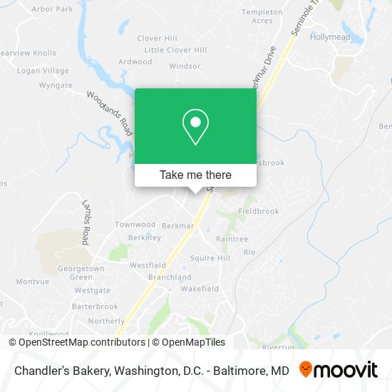Mapa de Chandler's Bakery