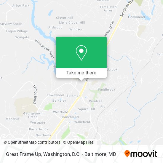 Great Frame Up map