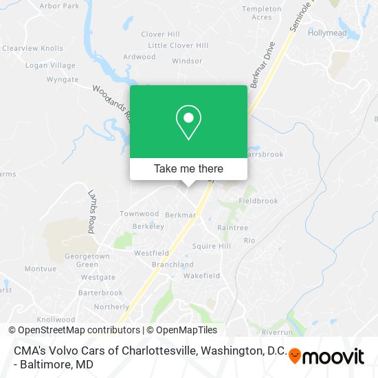 Mapa de CMA's Volvo Cars of Charlottesville