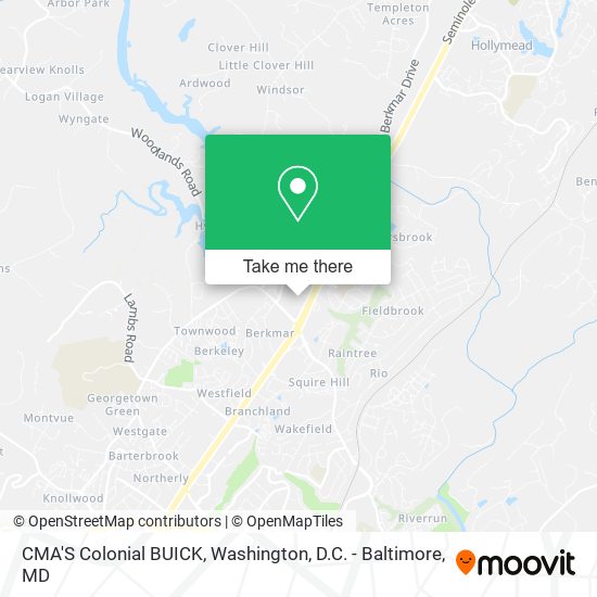 CMA'S Colonial BUICK map