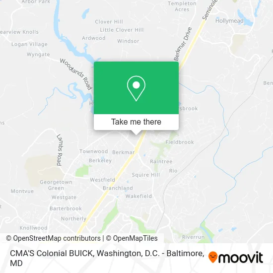 CMA'S Colonial BUICK map