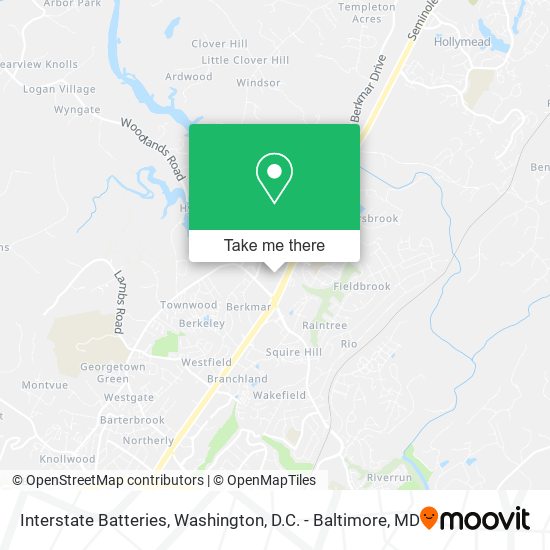 Interstate Batteries map