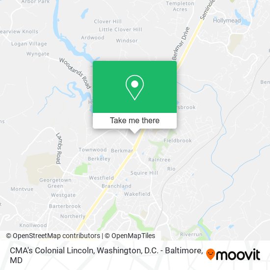 CMA's Colonial Lincoln map