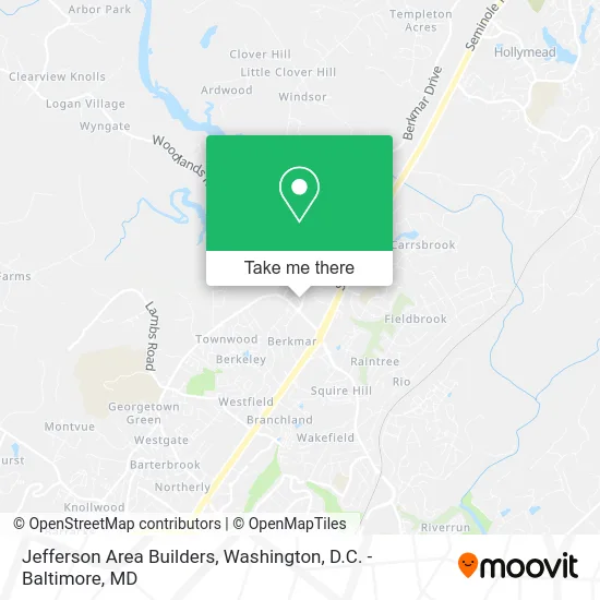 Jefferson Area Builders map