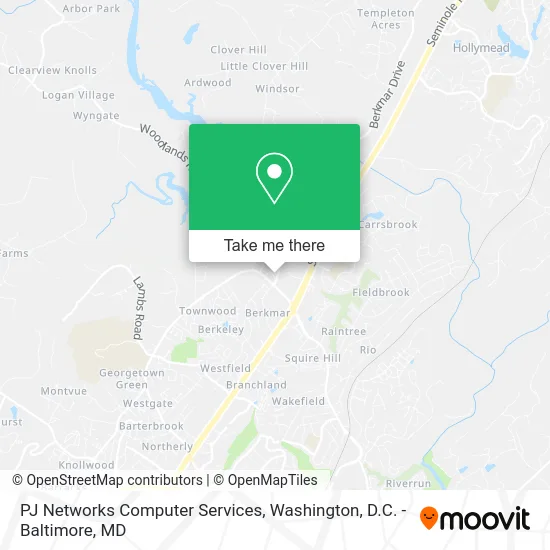 PJ Networks Computer Services map