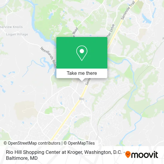 Rio Hill Shopping Center at Kroger map