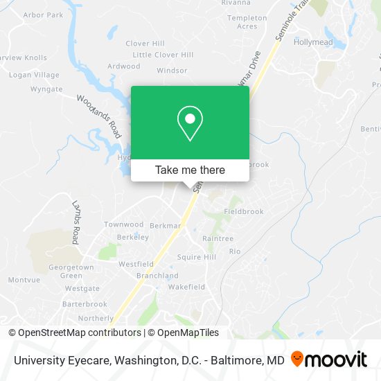 Mapa de University Eyecare