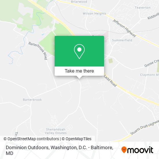 Mapa de Dominion Outdoors