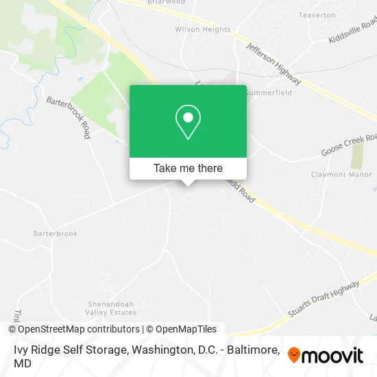 Ivy Ridge Self Storage map