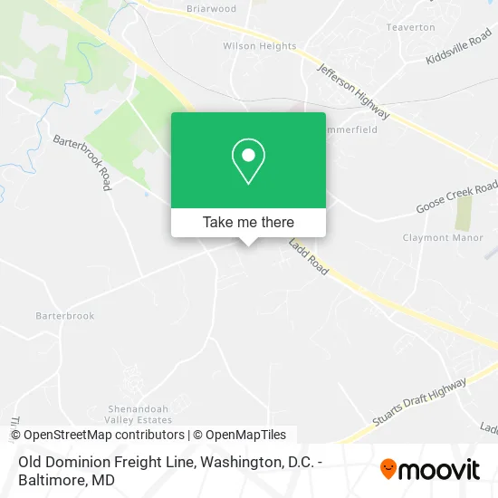 Old Dominion Freight Line map