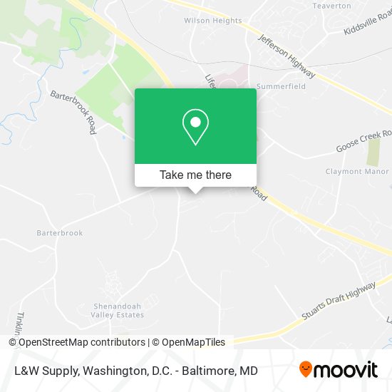 L&W Supply map