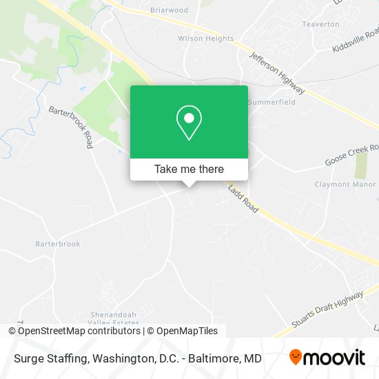 Surge Staffing map