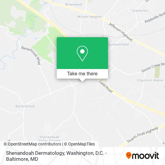 Mapa de Shenandoah Dermatology