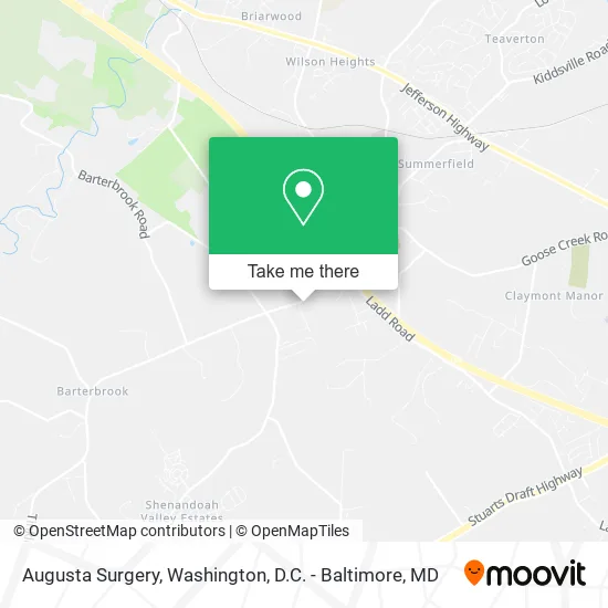 Augusta Surgery map