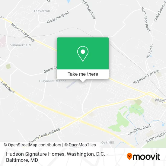 Hudson Signature Homes map