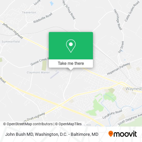 Mapa de John Bush MD