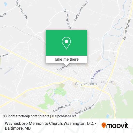 Waynesboro Mennonite Church map