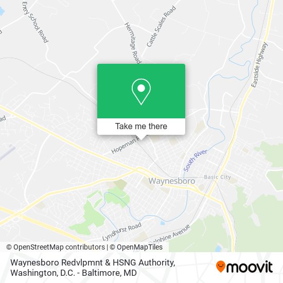 Waynesboro Redvlpmnt & HSNG Authority map