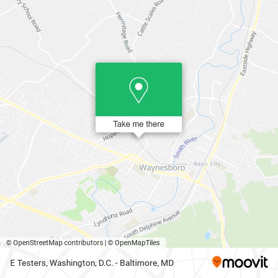 E Testers map