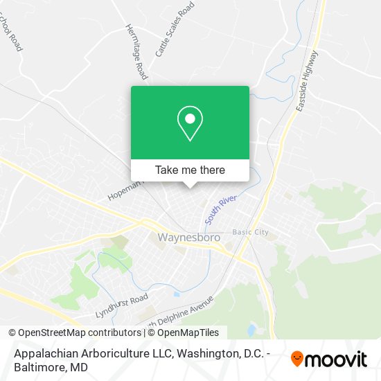 Mapa de Appalachian Arboriculture LLC