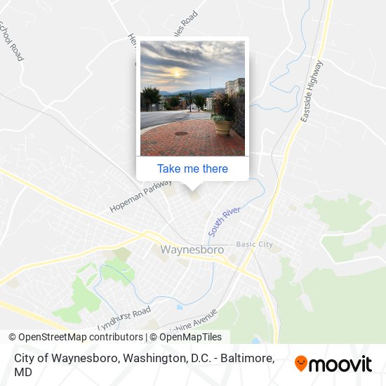 City of Waynesboro map