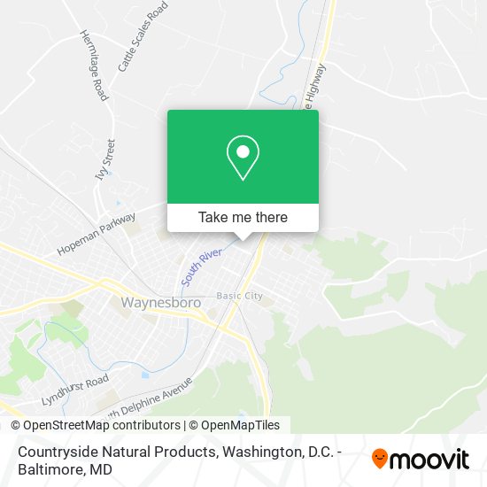 Countryside Natural Products map