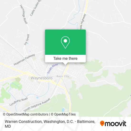 Warren Construction map