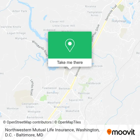 Northwestern Mutual Life Insurance map