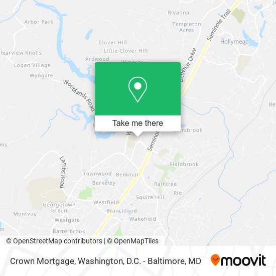 Mapa de Crown Mortgage