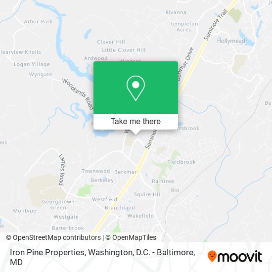 Iron Pine Properties map